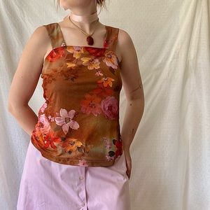 VINTAGE floral tank top